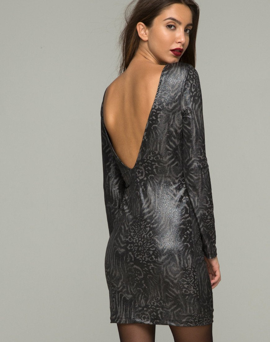 Image of Leo Bodycon Dress in Animal Slinky