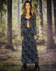 image de Rindu Midi Skirt in Butterfly Vine Flock Blue