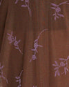 Flocage de tiges de fleurs marron