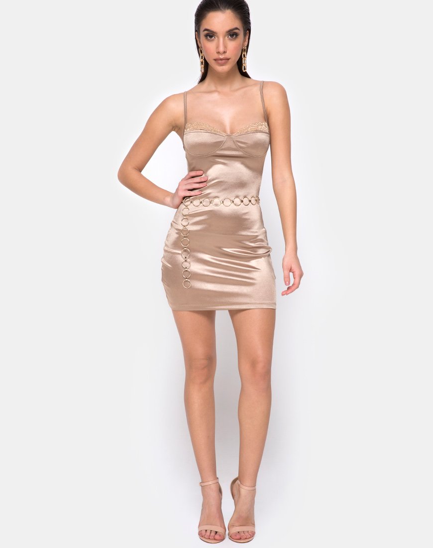 Image de Lesty Bodycon Dress in Gold