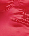 Rouge avec dentelle rouge
