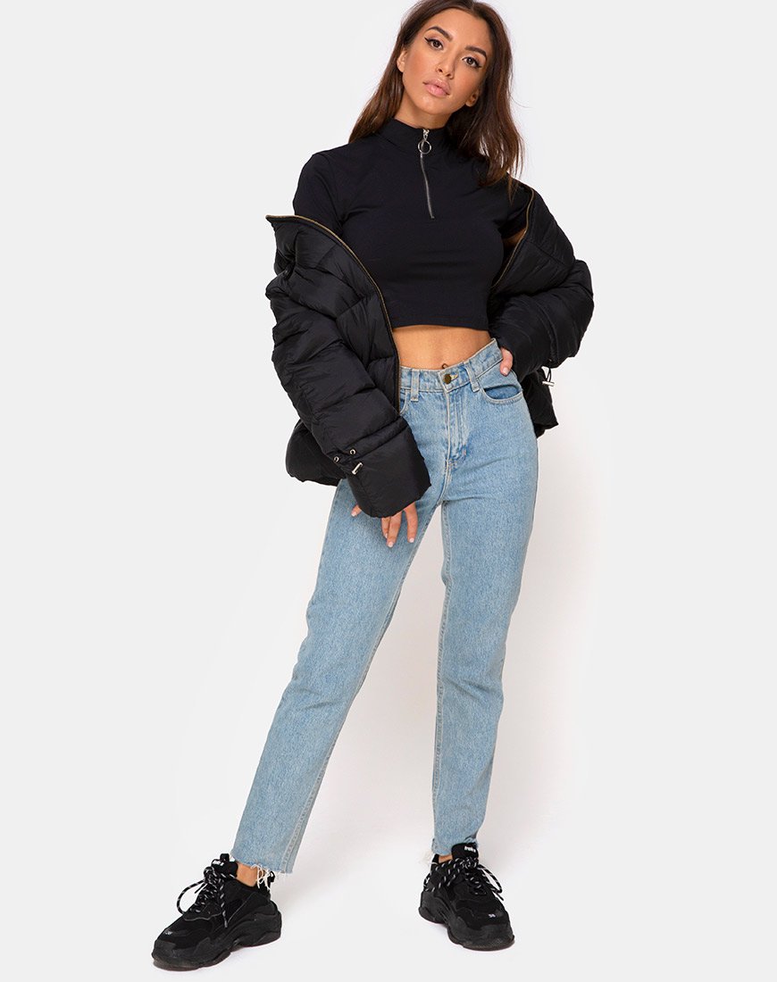Image de Lesver Crop Top in Black