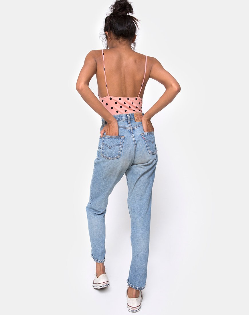 Image de Leva Bodice in New Polka Nude Black