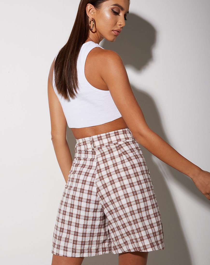 Short Lexta en marron Checkmate