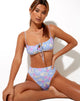 Image de LIANA BIKINI TOP LAVÉ PASTEL FLORAL