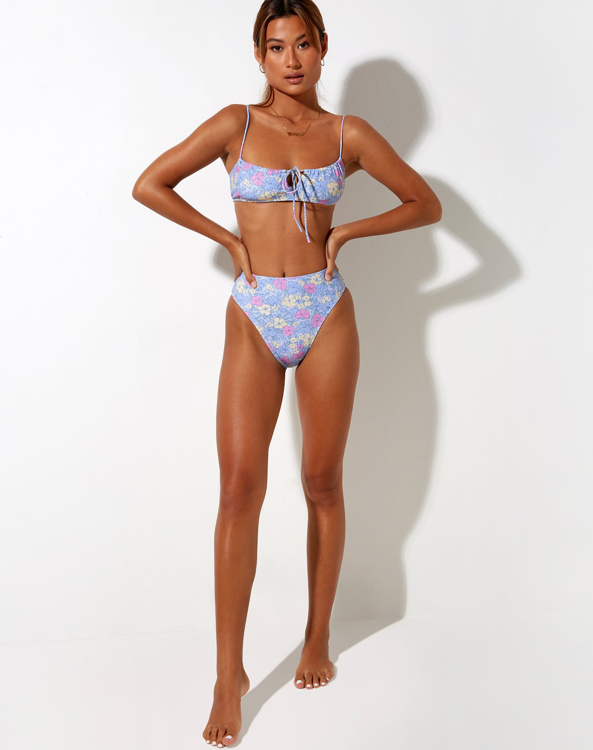 Image de LIANA BIKINI TOP LAVÉ PASTEL FLORAL