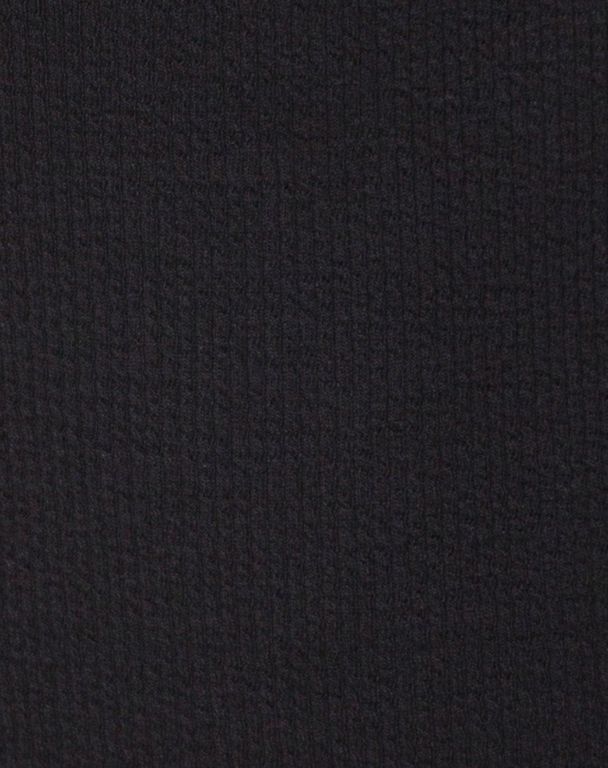 Image de Lidom Bodice en noir avec crochet argenté