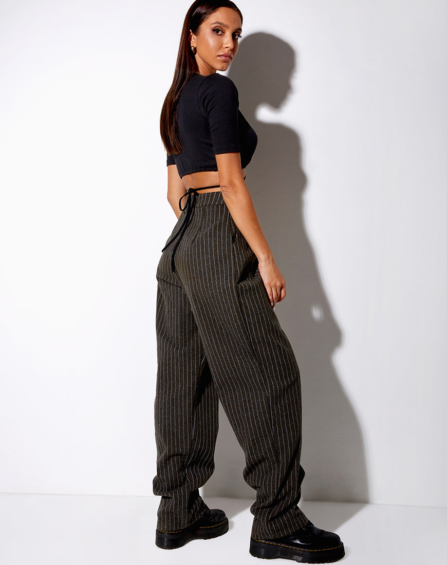 Image de Liena Crop Top in Rib Black