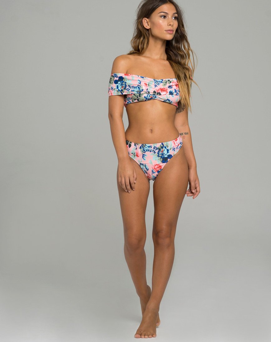 Bas de bikini Lila, imprimé Rossa