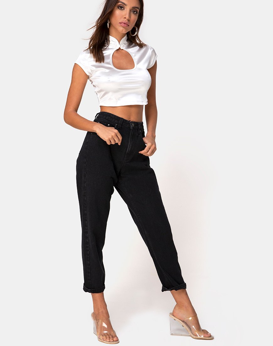 Image de Lina Top en Spandex Ivoire
