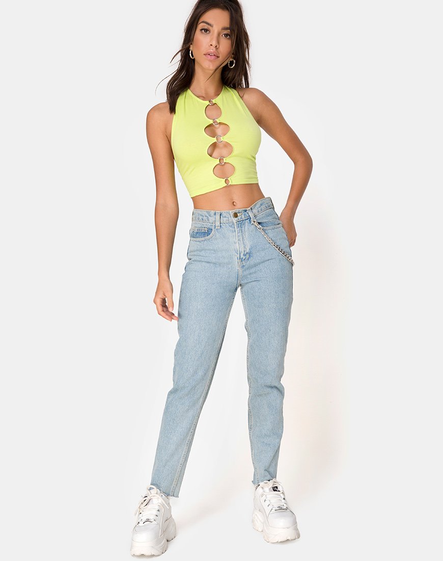 Image de Lini Crop Top in Lime