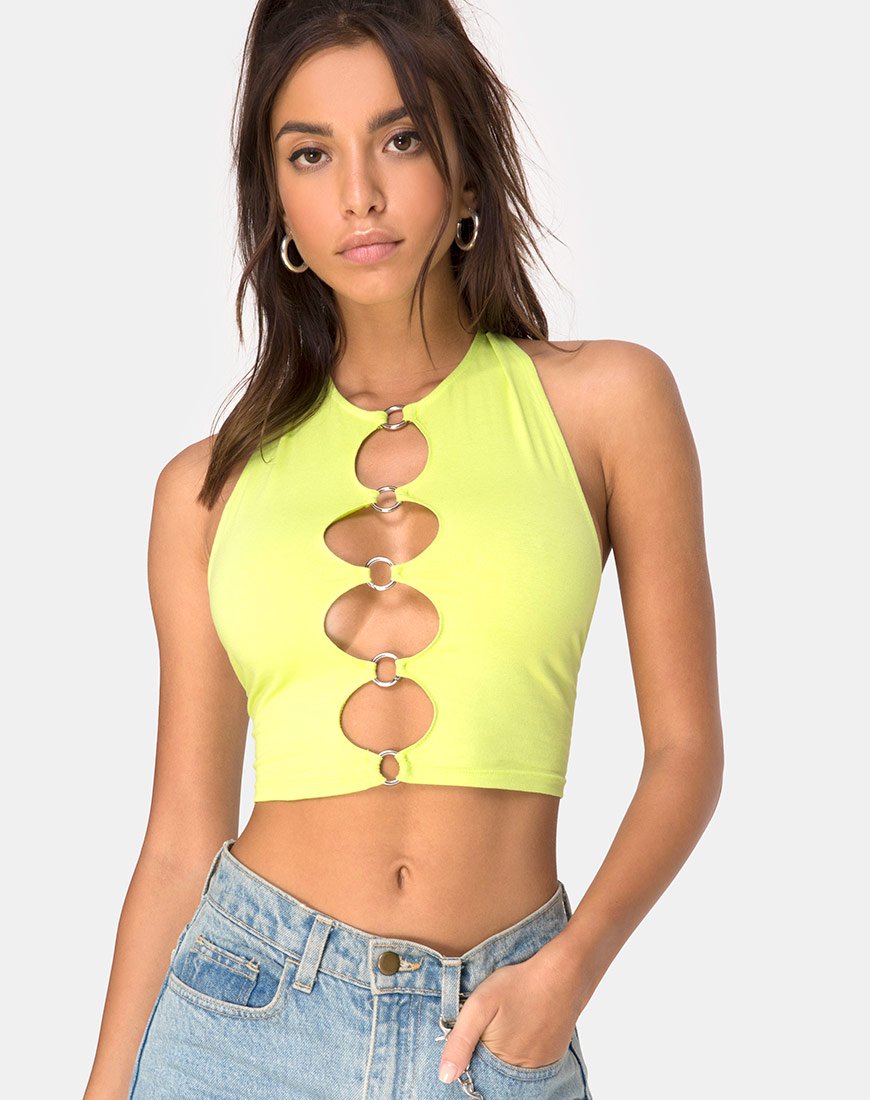 Image de Lini Crop Top in Lime