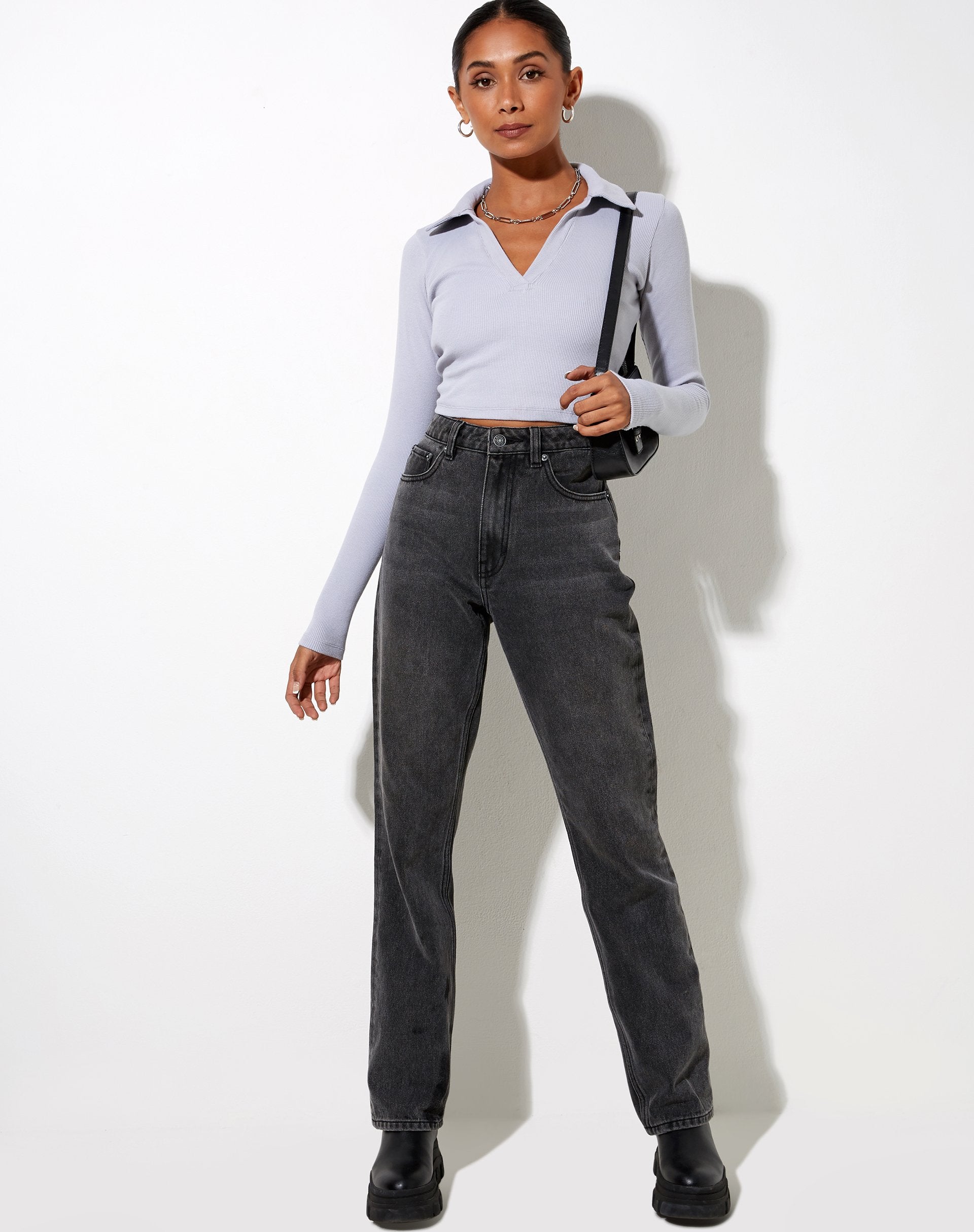 Image de Lody Crop Top in Lunar Rock