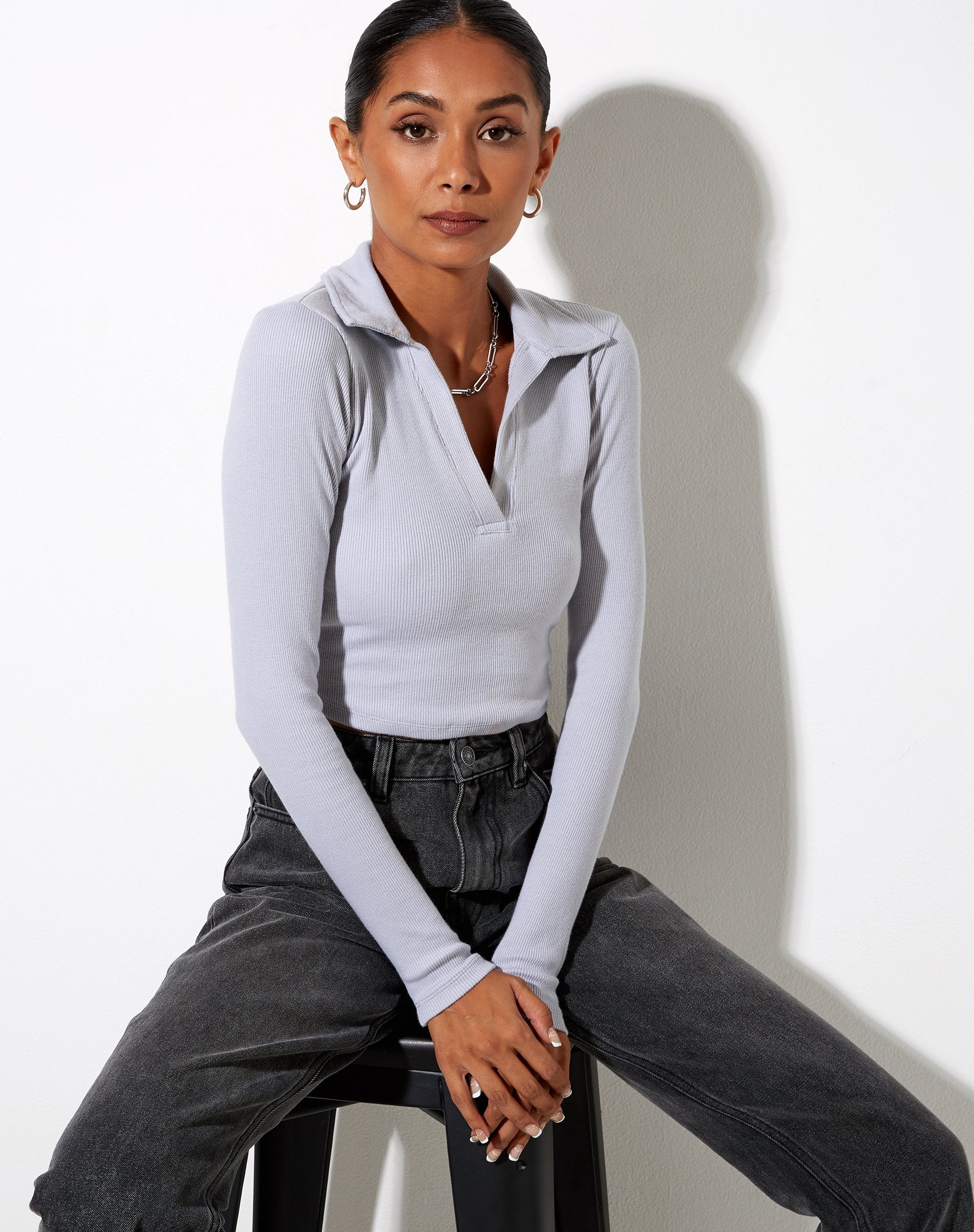 Image de Lody Crop Top in Lunar Rock