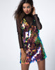 Image de Lola Slip Dress in Tear Drop Sequin Pink Oil