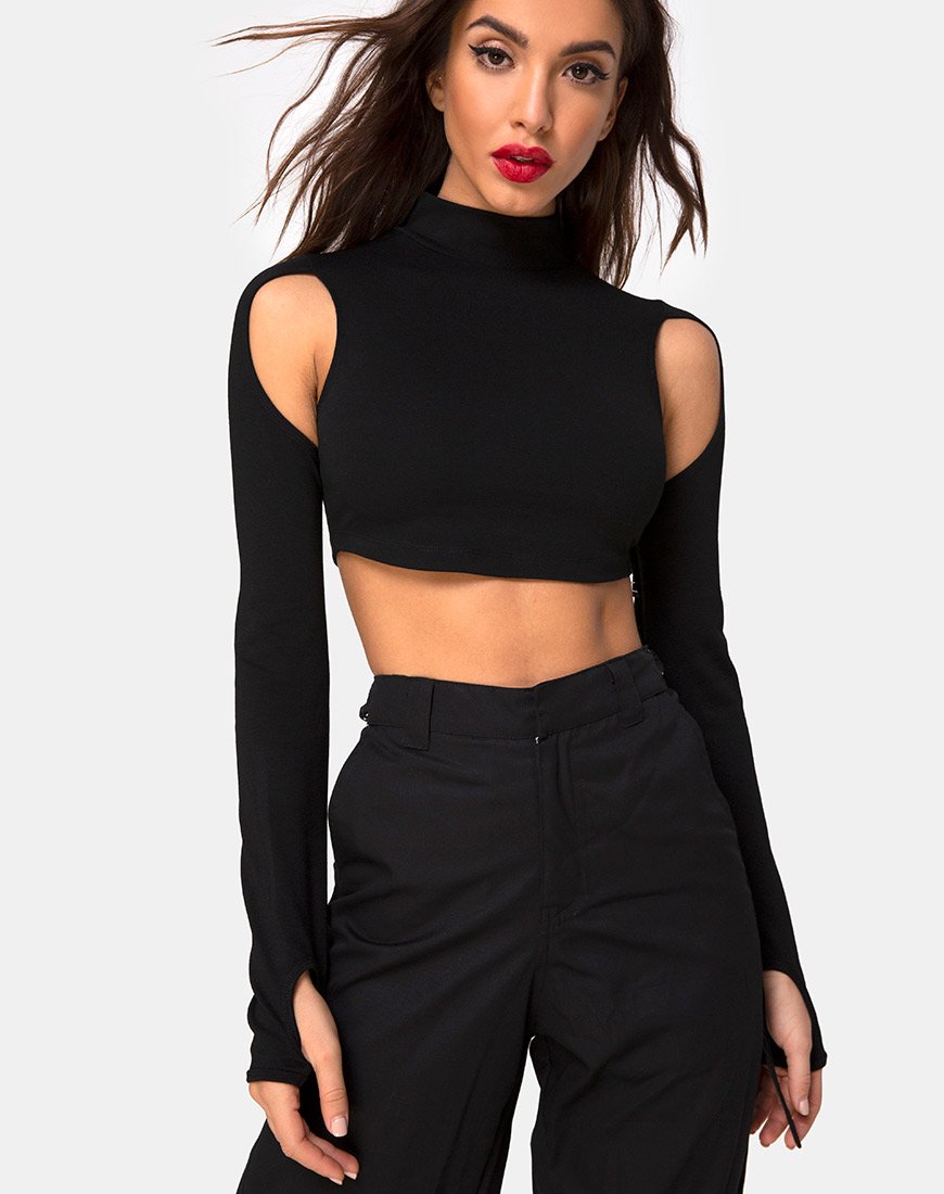 Image de Lomiva Crop Top in Black