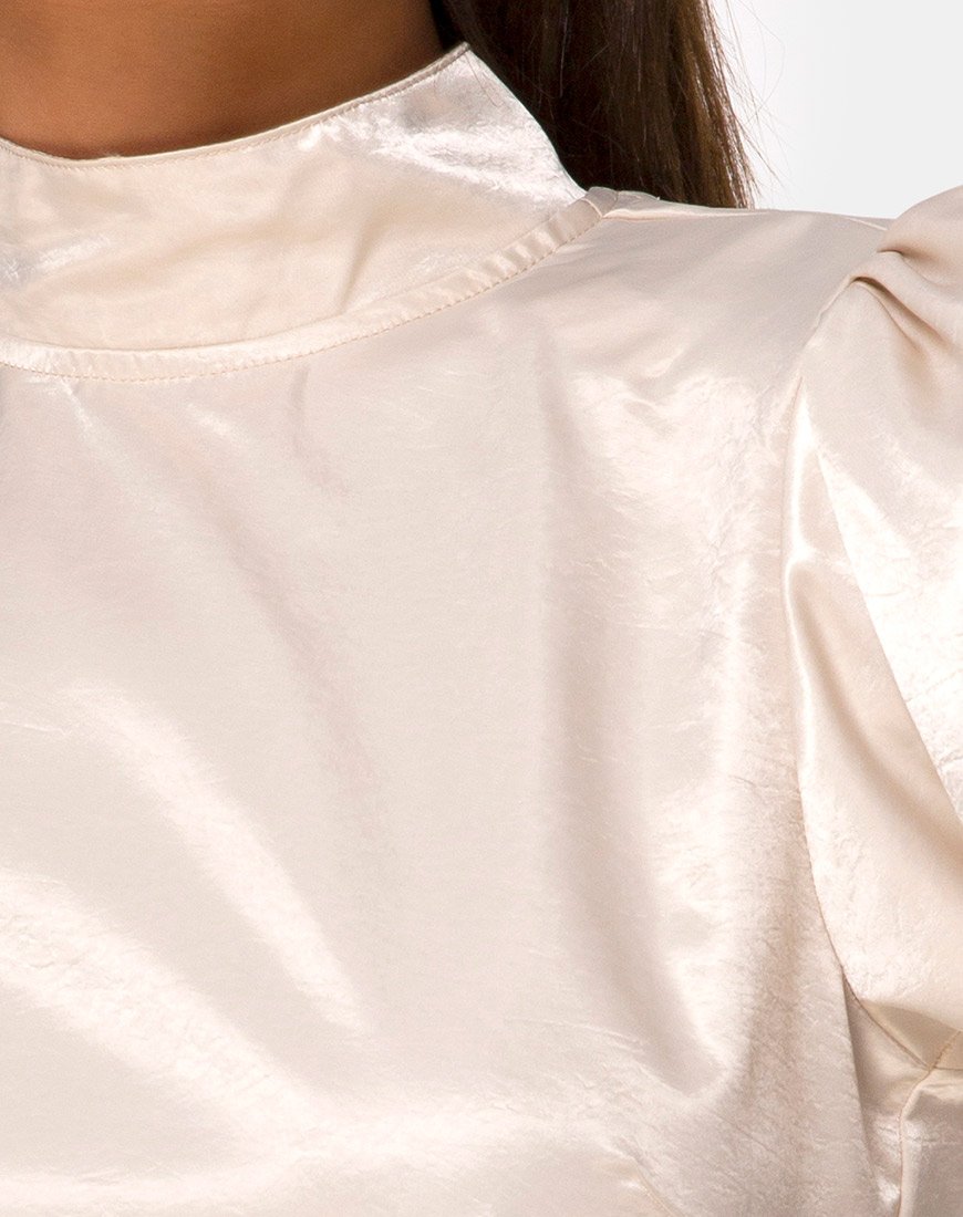 Image de Lona Longsleeve Top in Satin Cream