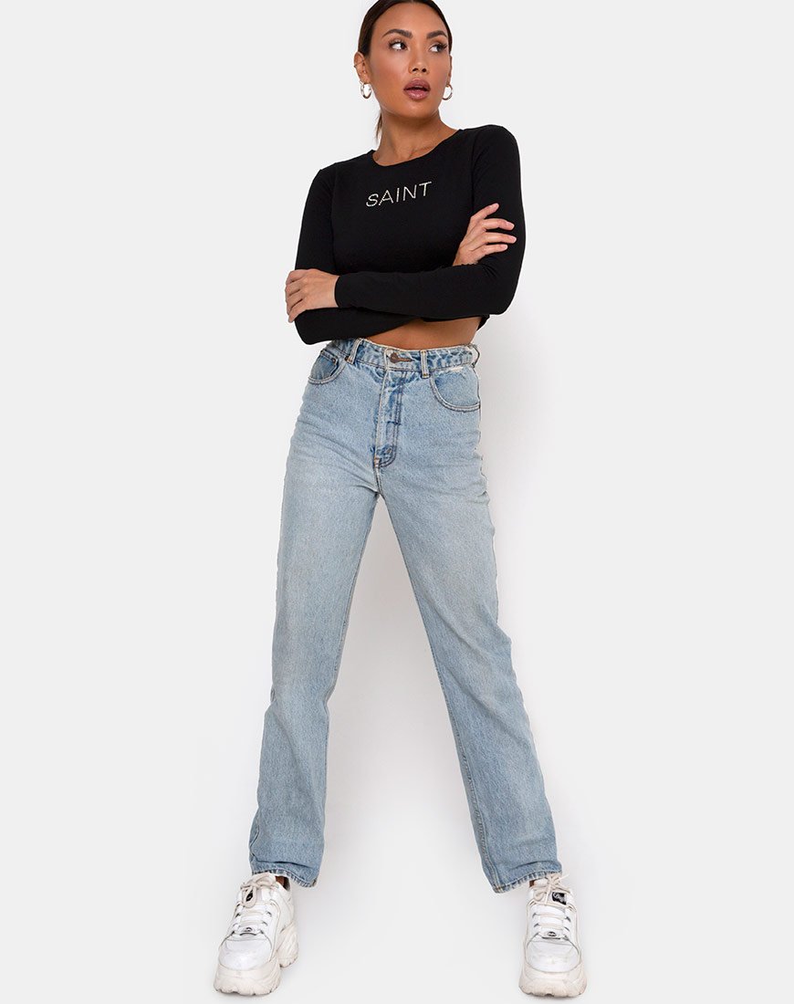 Image de Londy Top in Black Saint Hot Fix
