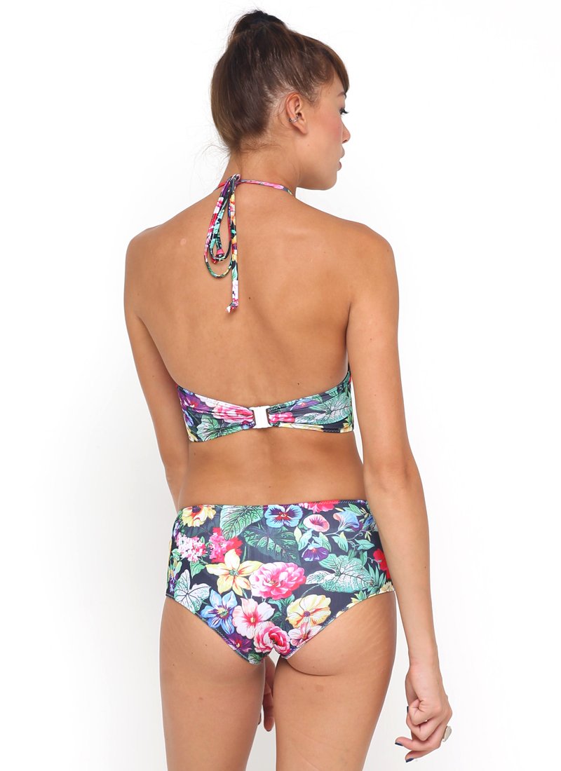 Image of Longline Bikini Top in Cottage Garden