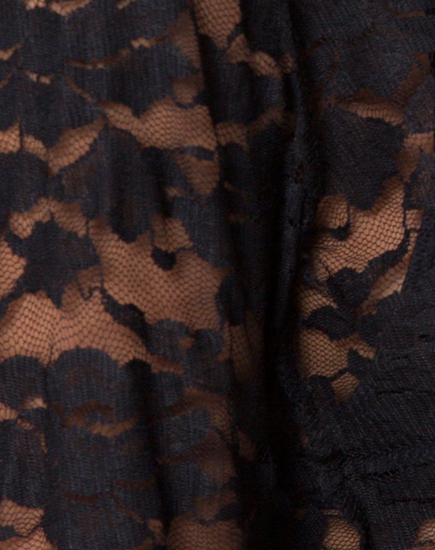 Image de Lorya Crop Top in Lace Black
