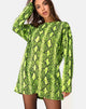 Image de Lotsun Jumper Dress in Snake Lime