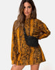 Image de Lotsun Jumper Dress in Snake Mustard