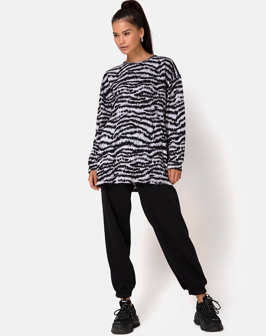 Image de Lotsun Sweatshirt in Animal Drip Grey