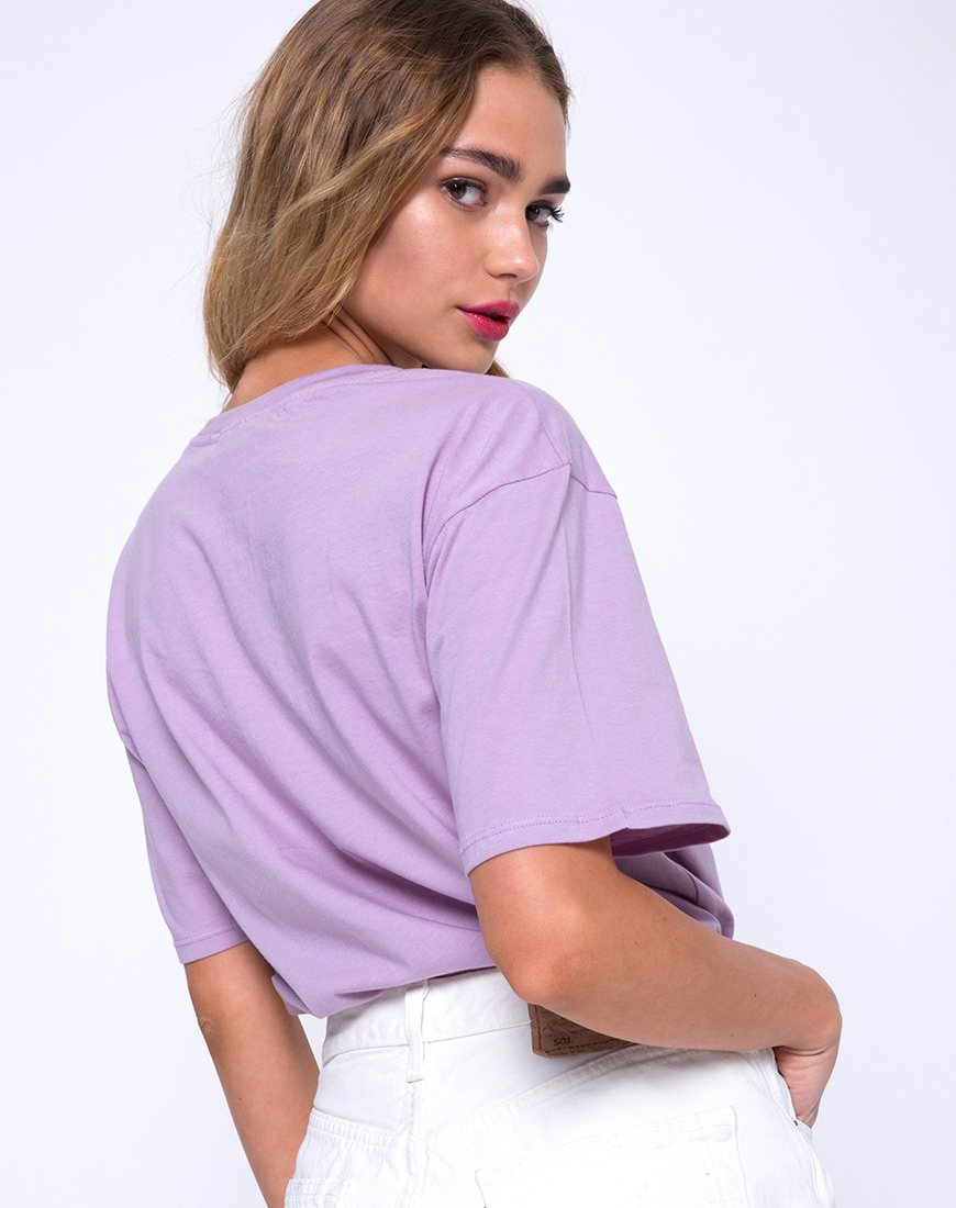 T-shirt basique oversize en Lovestings Lilas
