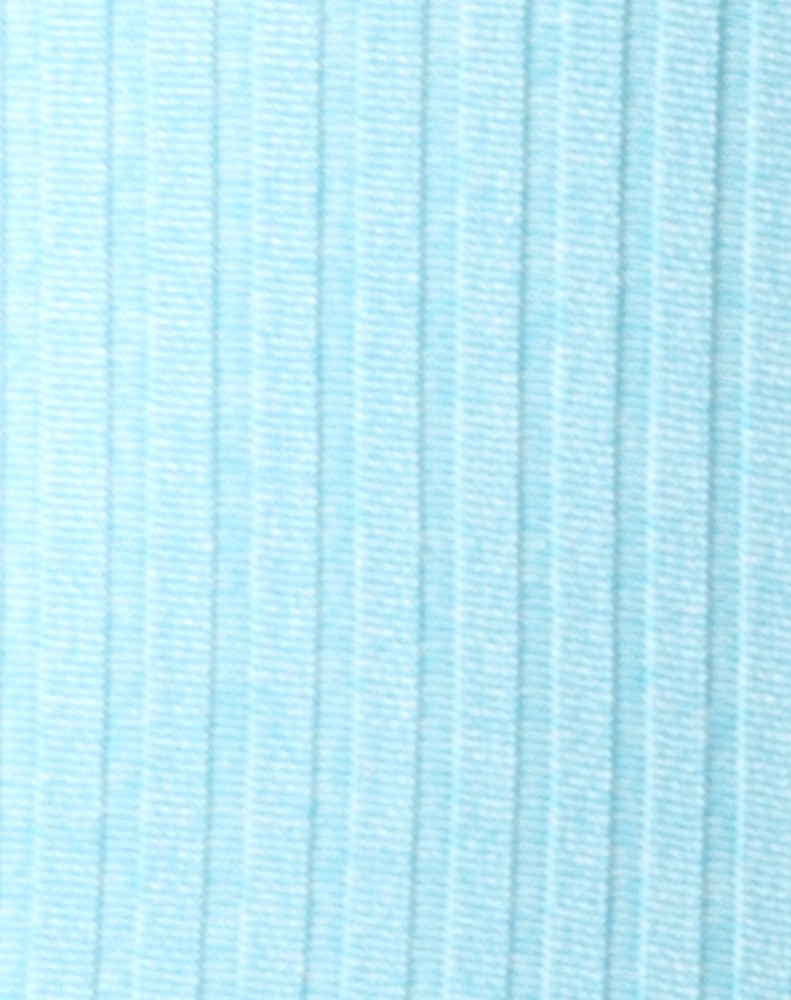 Image de Lucia Bodice in Ribbed Powder Blue