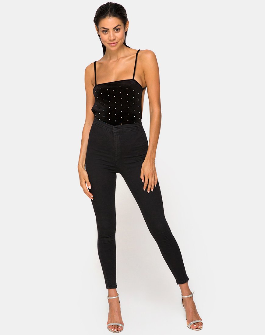 Image de Lucia Bodice in Diamante Black