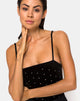 Image de Lucia Bodice in Diamante Black