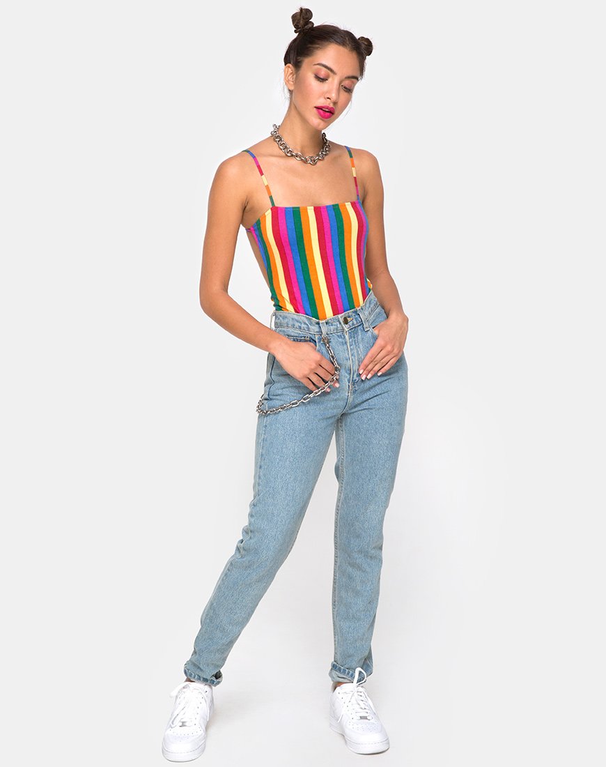 Image de Lucia Bodice in Good Times Stripe X Princess Polly
