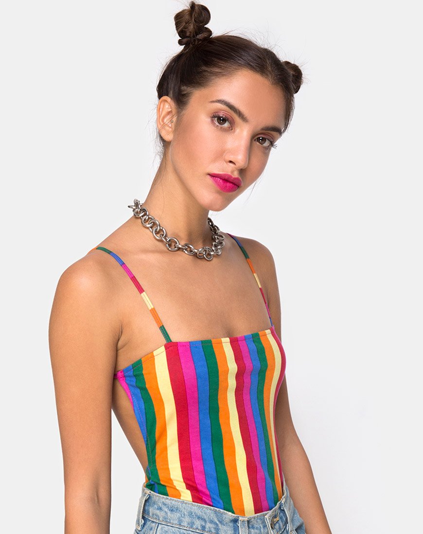 Image de Lucia Bodice in Good Times Stripe X Princess Polly
