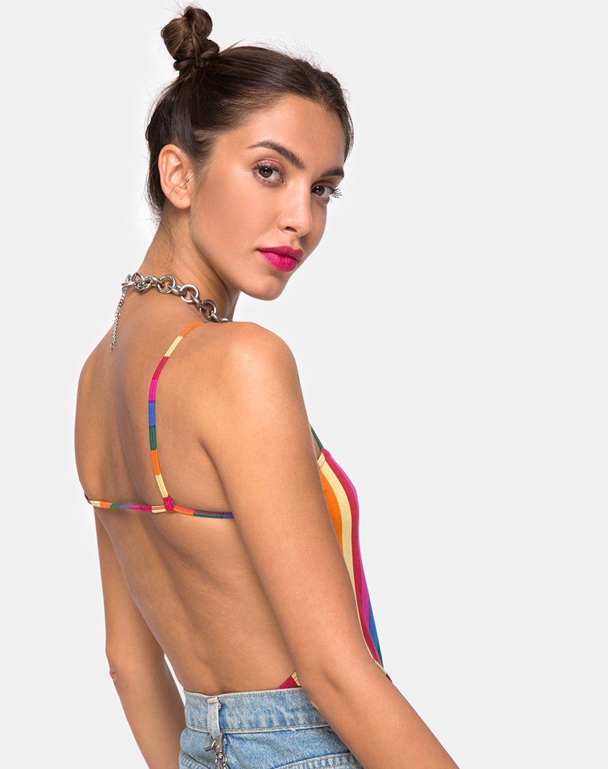 Image de Lucia Bodice in Good Times Stripe X Princess Polly