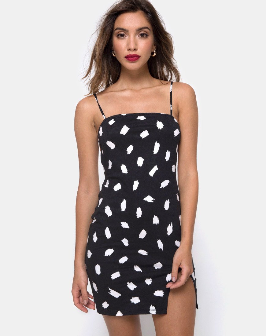 Robe Lucine en Diana Dot Black