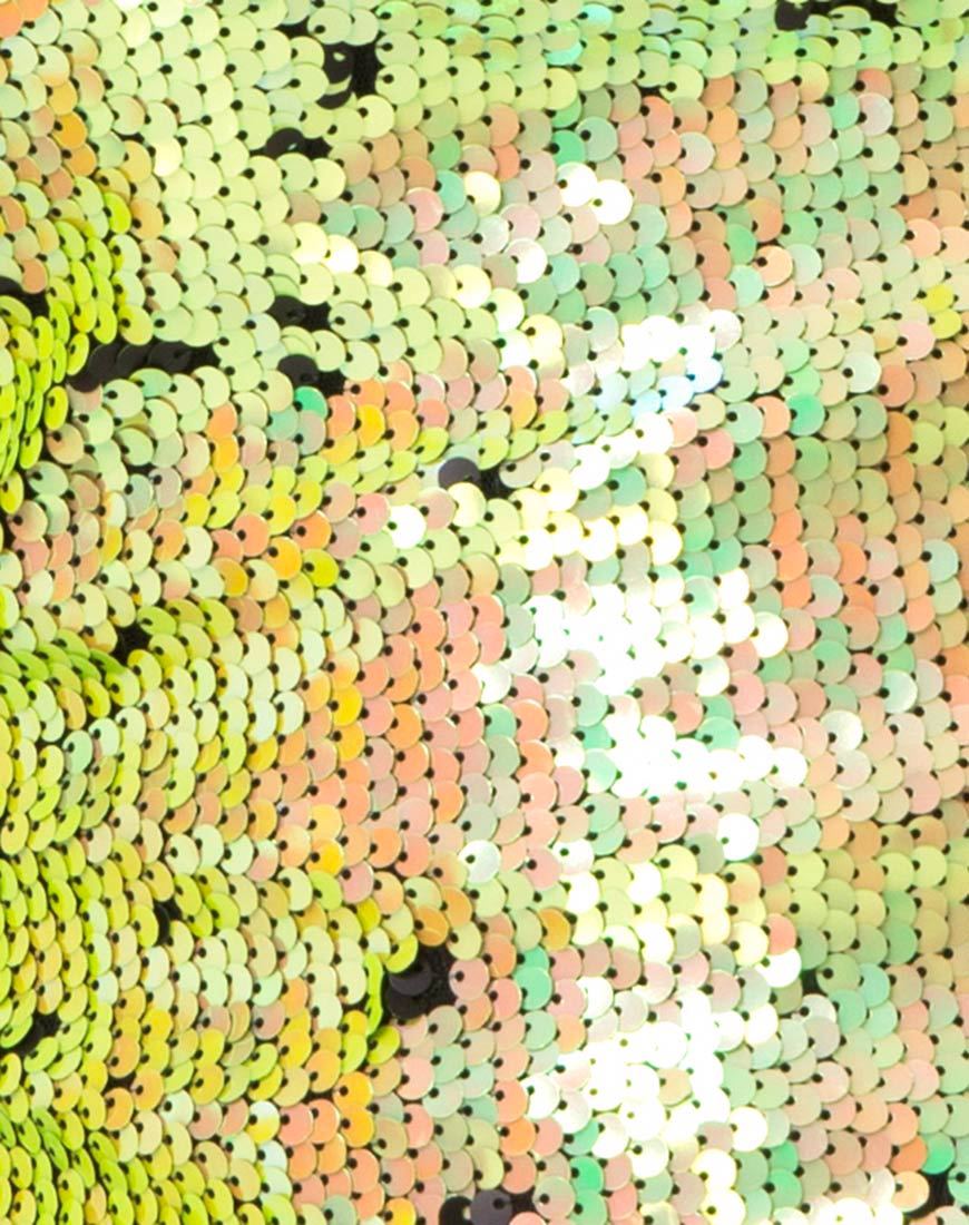 Image of Lucky Bodycon Dress in Citrus Black Sequin
