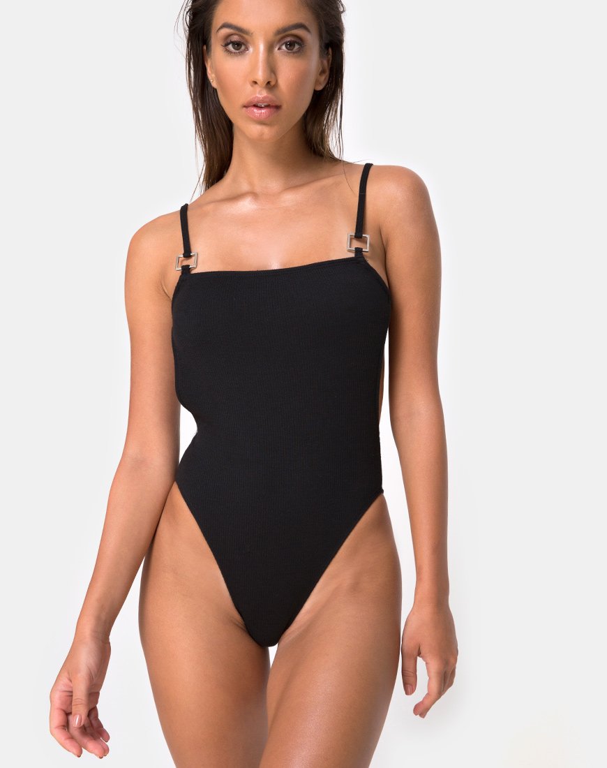 Image de Luelle Maillot de bain en Mini Rib Noir