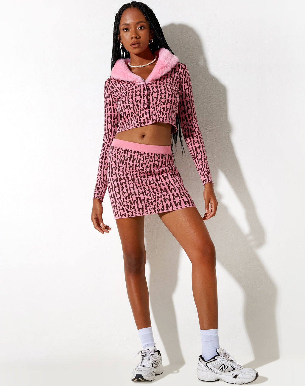 Minijupe Riani, rose Wavey M