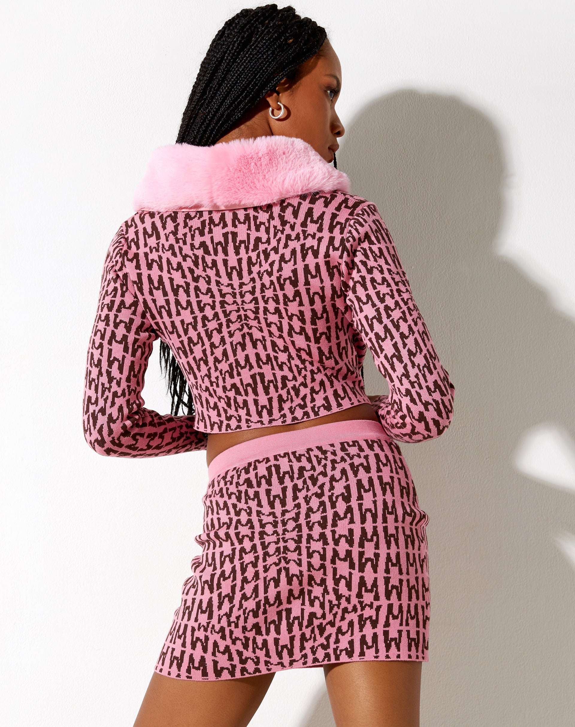 Image de la mini-jupe Riani en Wavey M Pink