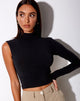 Image de Luly Crop Top in Polycrepe Black