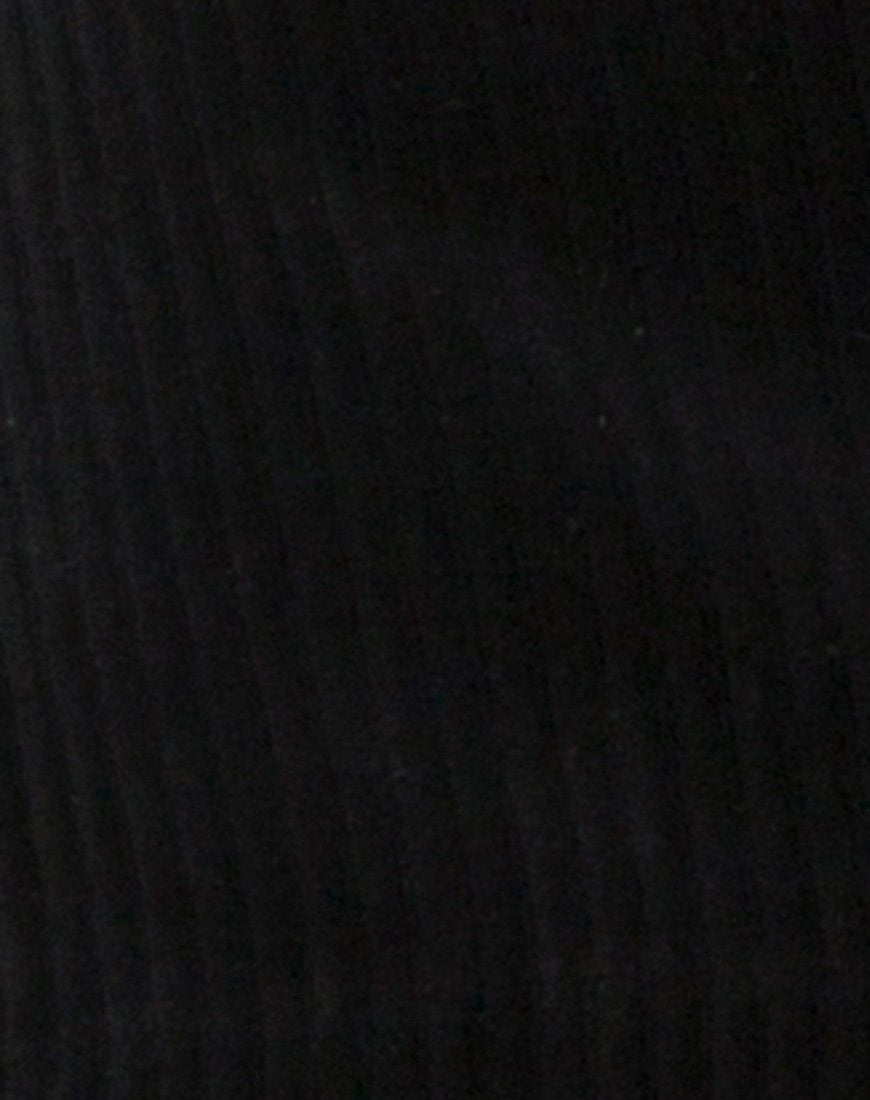 Image de Luste Bodycon Dress in Rib Black