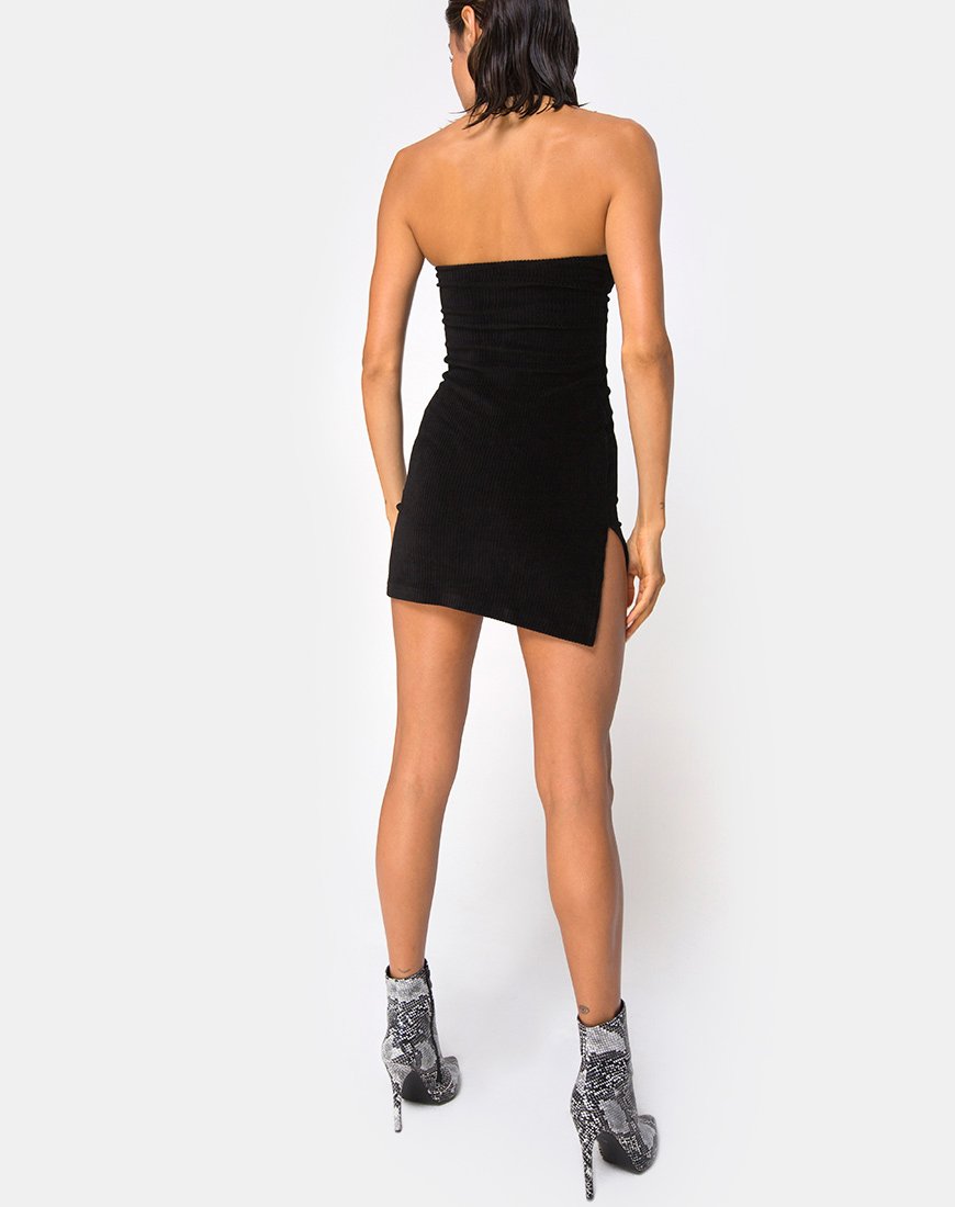 Image de Luste Bodycon Dress in Rib Black