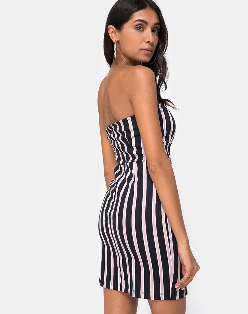 Robe Luveries à rayures formelles