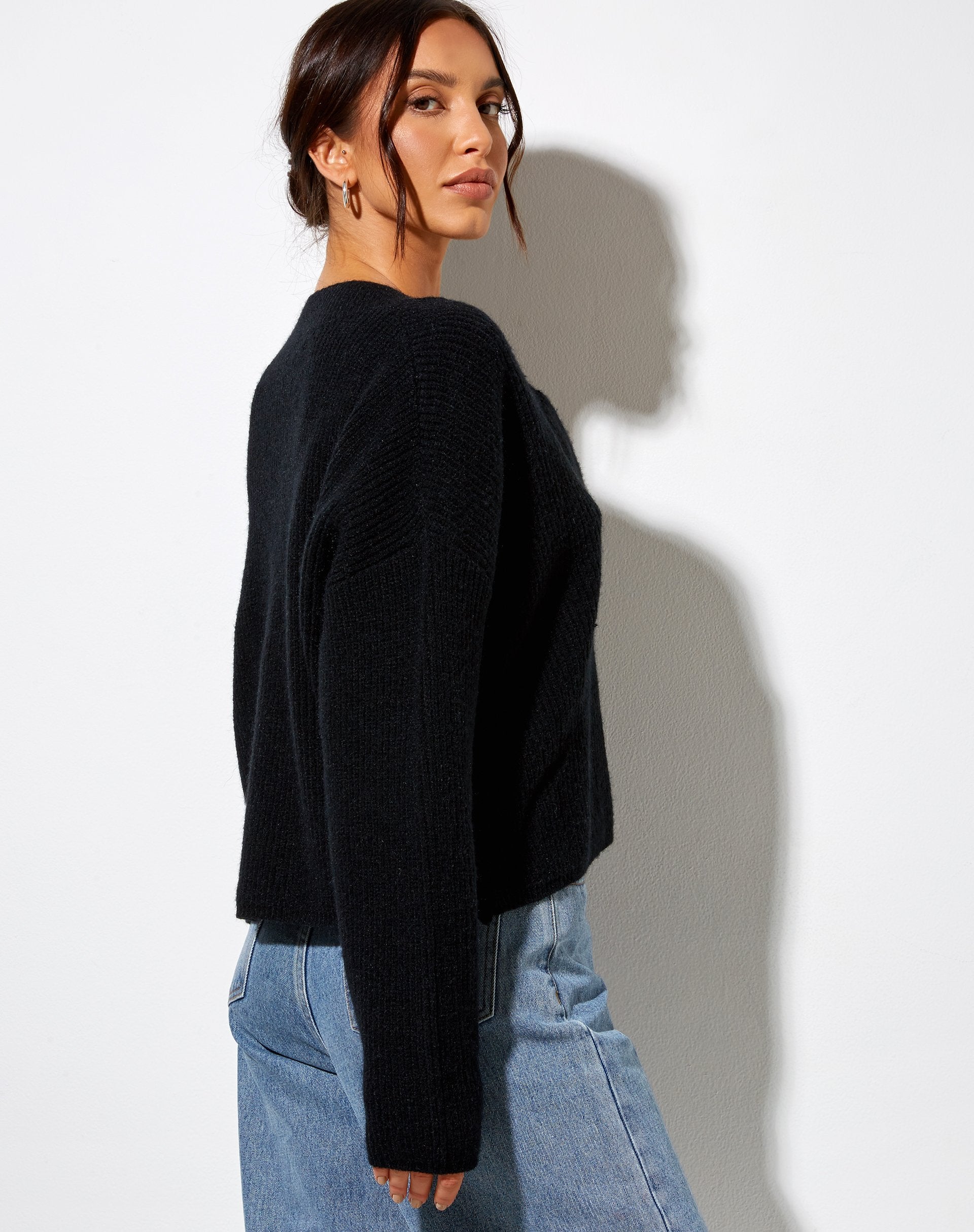 Image de Mabel Jumper in Knit Black