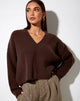 Image de Mabel Jumper in Knit Choco Brown