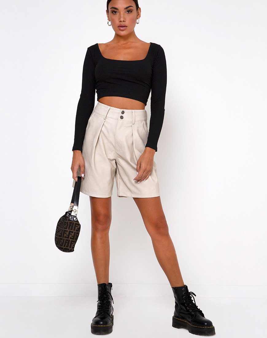 Image de Maby Crop Top Rib Black