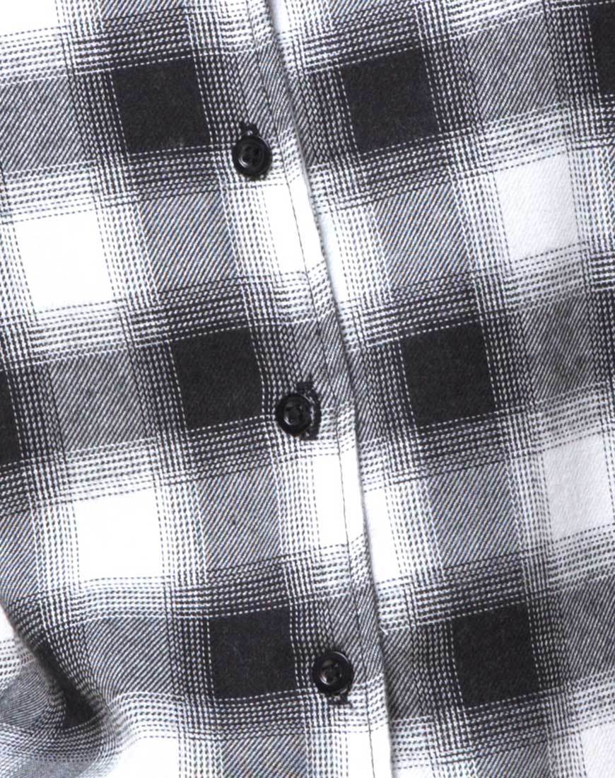 Image of Madison Pinafore Dress in Plaid Black and White