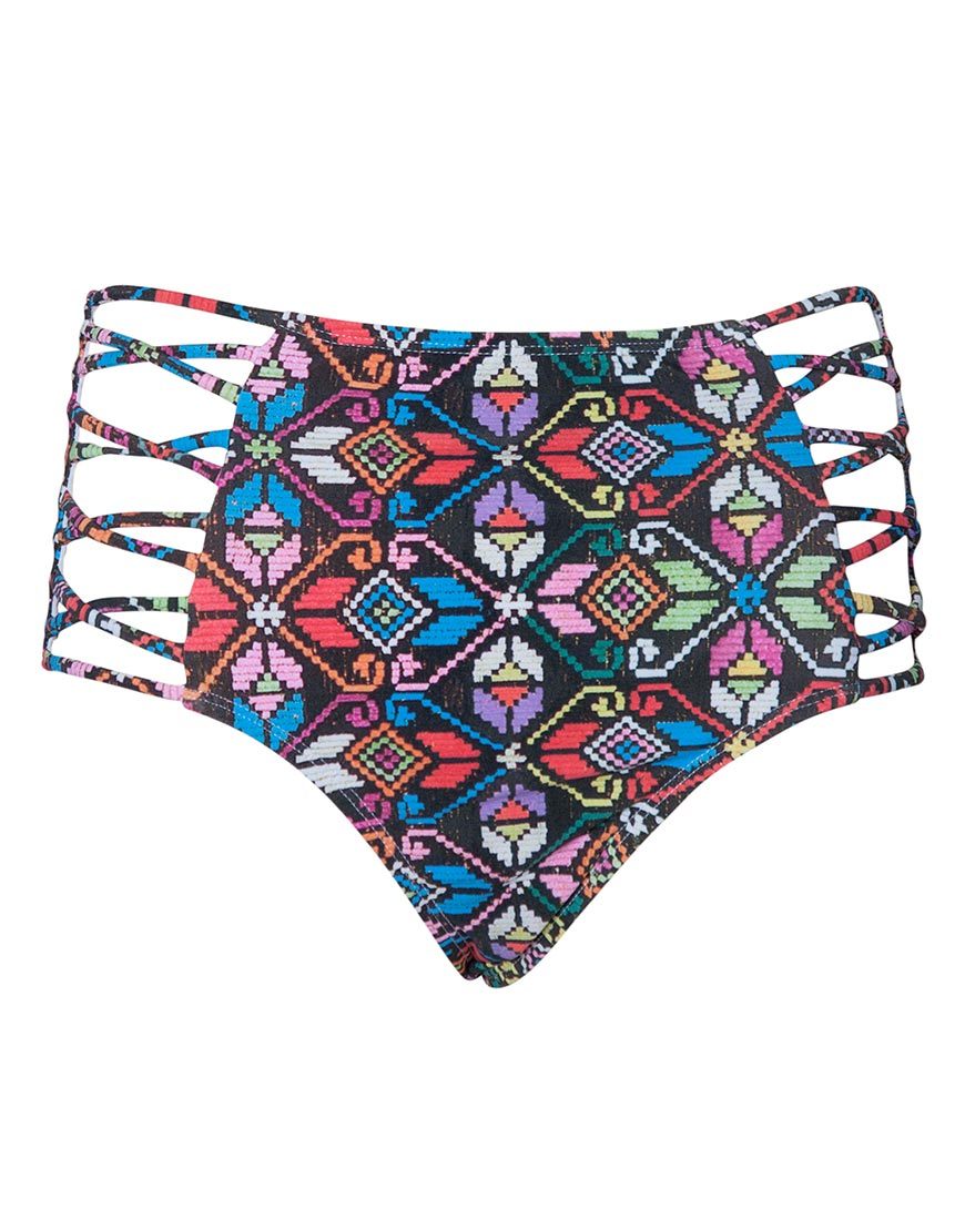 Image of Madeira High Waist Bikini Bottoms in La Boheme