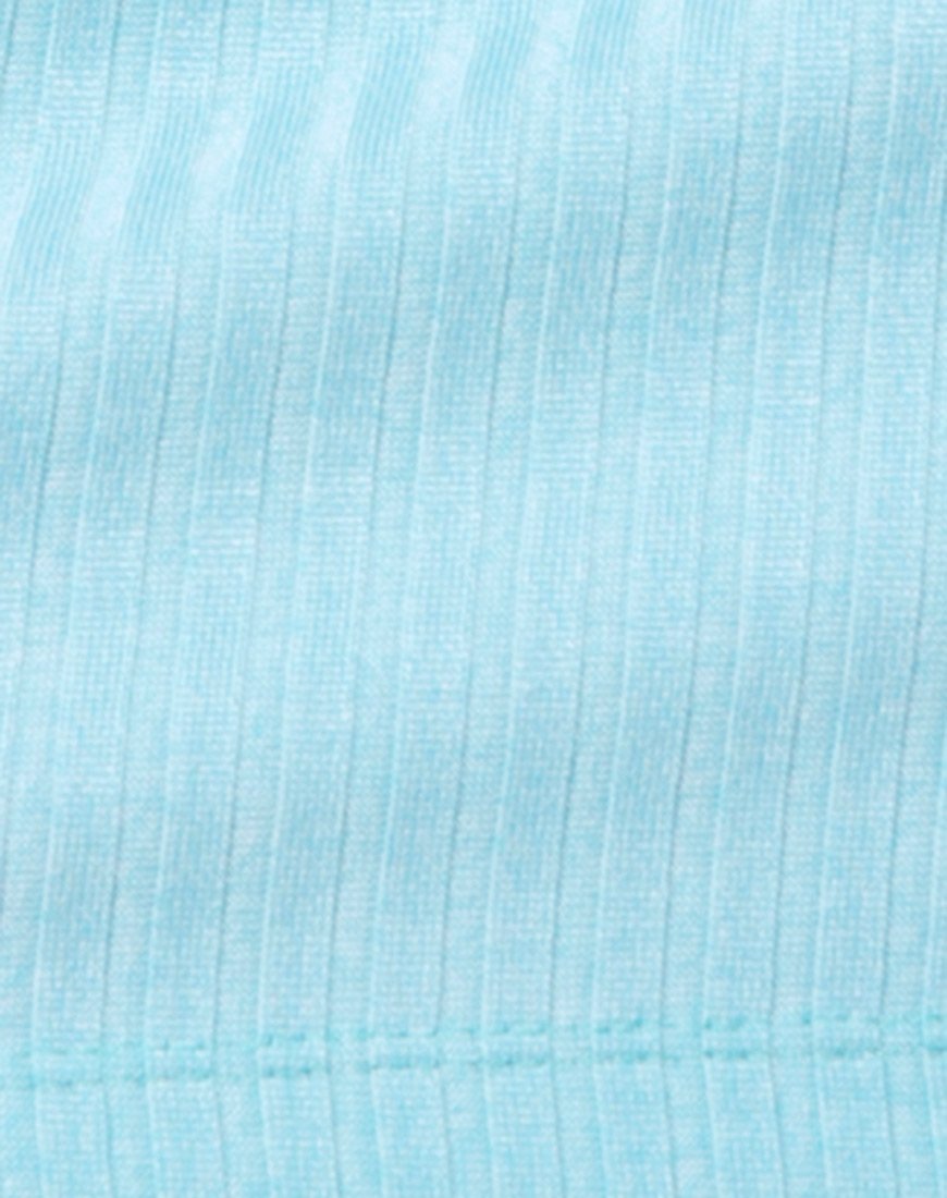 Image of Mae Bodycon Dress in Ribbed Powder Blue
