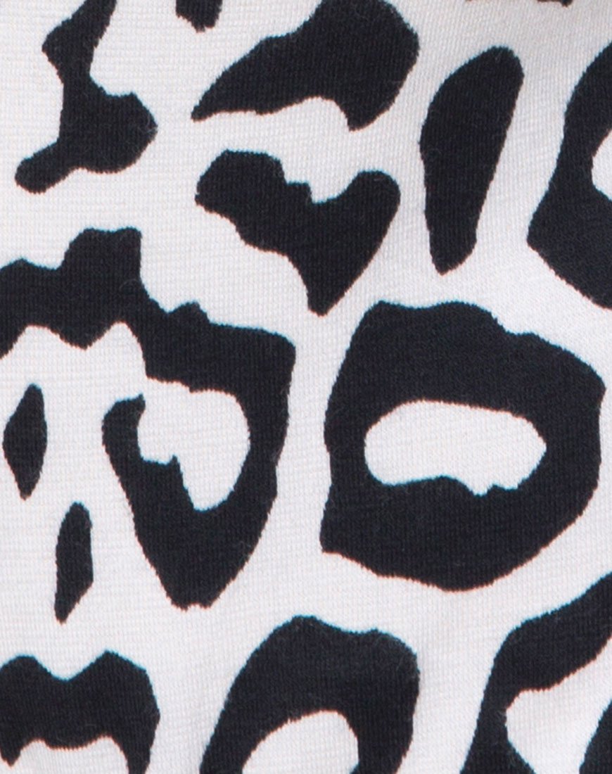 Image de Mahi Bodice in Mono Animal Grey and White